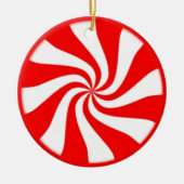 Candy Cane Keramisch Ornament (Voorkant)