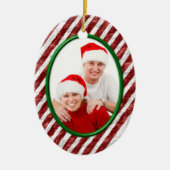 Candy Cane Keramisch Ornament (Voorkant)