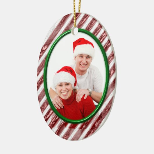 Candy Cane Keramisch Ornament (Links)