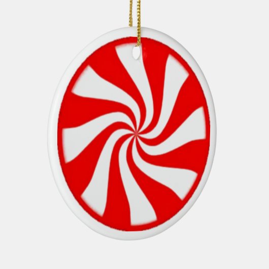 Candy Cane Keramisch Ornament (Rechts)
