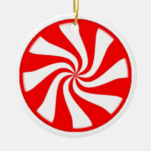 Candy Cane Keramisch Ornament (Voorkant)