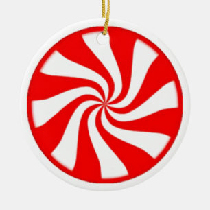 Candy Cane Keramisch Ornament