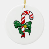 Candy Cane Keramisch Ornament (Voorkant)
