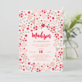 Candy Cane Kerst Feestdagen Verjaardagsfeest Kaart (Staand voorkant)