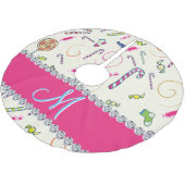 Candy Cane Kerst geborsteld polyester boom rok Kerstboom Rok (Gekanteld)