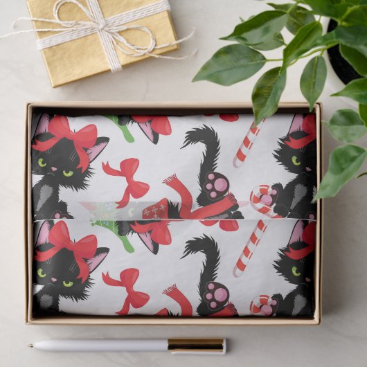 Candy Cane kerst met rode kruis Tissuepapier (Geschenk)