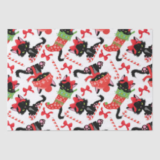 Candy Cane kerst met rode kruis Tissuepapier