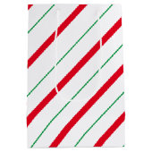 Candy Cane kerst Middelgrote Gift Bag Medium Cadeauzakje (Achterkant)