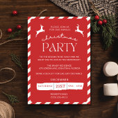 Candy Cane Kerst Vakantie Party uitnodiging