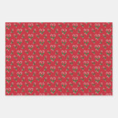 Candy Cane Kerst Wrapping Papier Bladen Inpakpapier Vel (Voorkant)