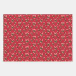 Candy Cane Kerst Wrapping Papier Bladen Inpakpapier Vel