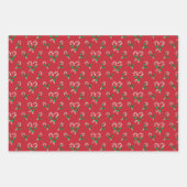 Candy Cane Kerst Wrapping Papier Bladen Inpakpapier Vel (Voorkant 3)
