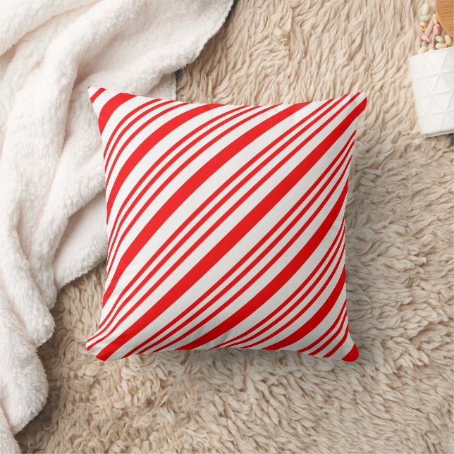Candy Cane kerstband Pattern Kussen (Deken)