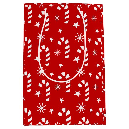 Candy Cane kerstcadeau Medium Cadeauzakje (Voorkant)
