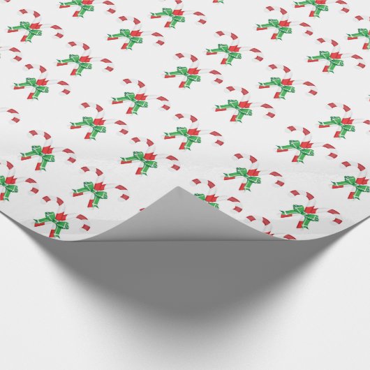 Candy Cane kerstcadeaupapier Cadeaupapier (Hoek)
