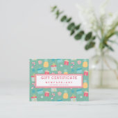 Candy Cane & Kerstcadeaus - Cadeaubon Visitekaartje (Staand voorkant)