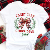 Candy Cane Kerstclub Feestelijke Vakantie Tri-Blend Shirt
