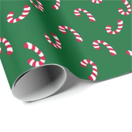 Candy Cane | Kerstfeestdag Cadeaupapier