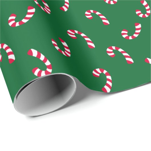 Candy Cane | Kerstfeestdag Cadeaupapier (Rol Hoek)