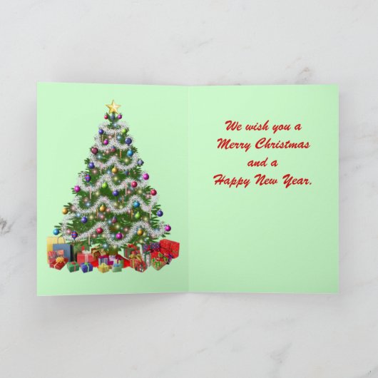 Candy Cane kerstKaart Feestdagen Kaart (Binnen)