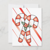 Candy Cane kerstkaarten Feestdagenkaart (Voorkant)