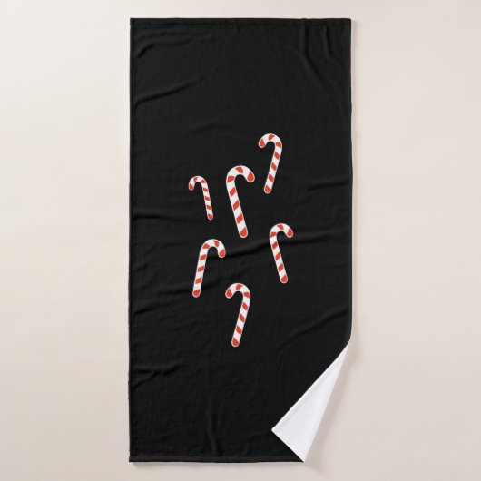 Candy Cane Kerstmis Badhanddoek (Badhanddoek)