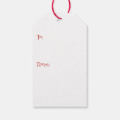 Candy Cane Kerstmis Cadeaulabel (Achterkant)