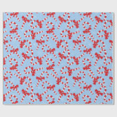 Candy Cane Kerstmis Cadeaupapier (Vlak)