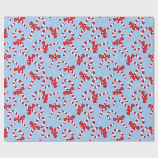Candy Cane Kerstmis Cadeaupapier (Vlak)