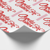 Candy Cane Kerstmis Cadeaupapier (Hoek)