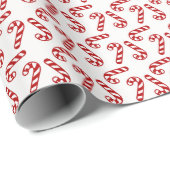 Candy Cane Kerstmis Cadeaupapier (Rol Hoek)