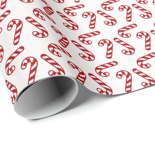 Candy Cane Kerstmis Cadeaupapier (Rol Hoek)