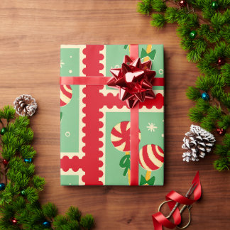 Candy Cane Kerstmis Cadeaupapier