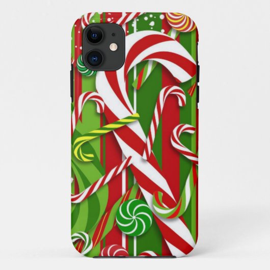 Candy Cane Kerstmis Case-Mate iPhone Case (Achterkant)