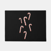 Candy Cane Kerstmis Deurmat (Voorkant)