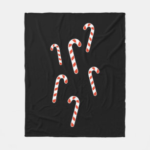 Candy Cane Kerstmis Fleece Deken