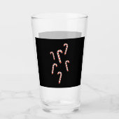 Candy Cane Kerstmis Glas (Voorkant)