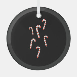 Candy Cane Kerstmis Glas Ornament