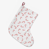 Candy Cane Kerstmis Grote Kerstsok (Voorkant (Hangend))