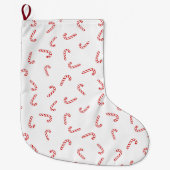 Candy Cane Kerstmis Grote Kerstsok (Voorkant)
