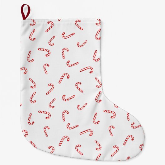 Candy Cane Kerstmis Grote Kerstsok (Voorkant)