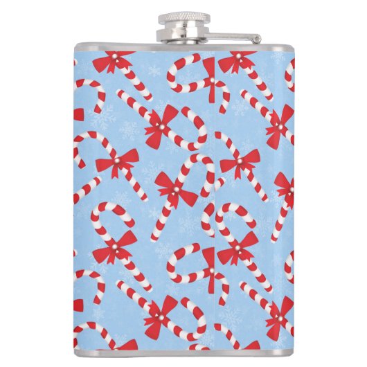 Candy Cane Kerstmis Heupfles (Achterkant)