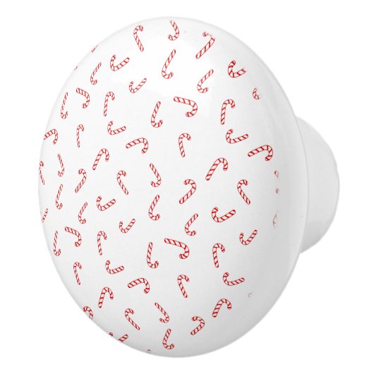 Candy Cane Kerstmis Keramische Knop (Rechts)