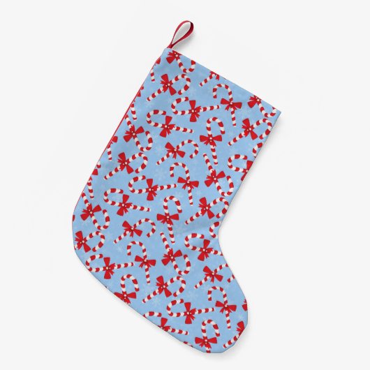 Candy Cane Kerstmis Kleine Kerstsok (Voorkant (Hangend))