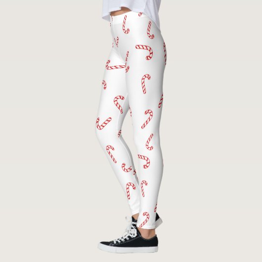 Candy Cane Kerstmis Leggings (Links)