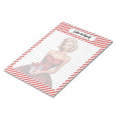 Candy Cane Kerstmis Notitieblok (Schuin)
