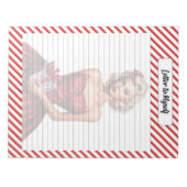 Candy Cane Kerstmis Notitieblok (Voorkant)