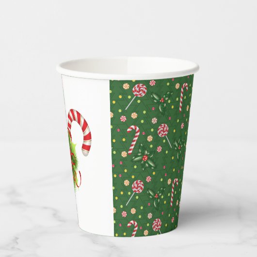 Candy Cane Kerstmis Papieren Bekers (Links)