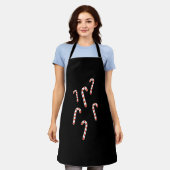 Candy Cane Kerstmis Schort (Gedragen)