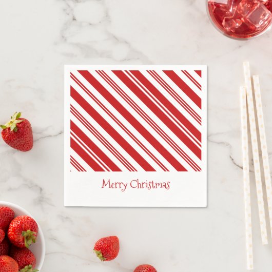 Candy Cane Kerstmis Servet (Insitu)